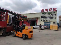 烈日炎炎，兩車東鴻環(huán)保設備發(fā)往福建